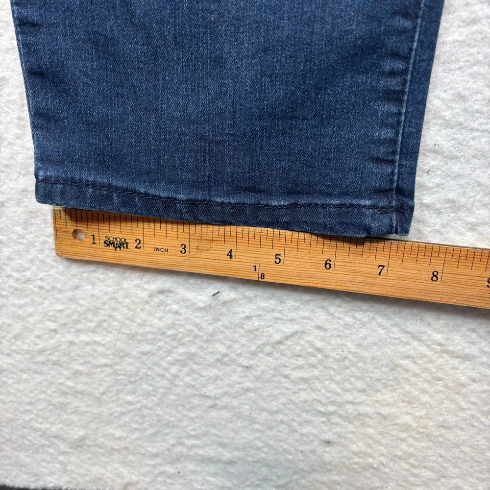 Democracy Ab Solution Straight Leg Jeans Indigo Blue Stretch Womens Size 10 #915